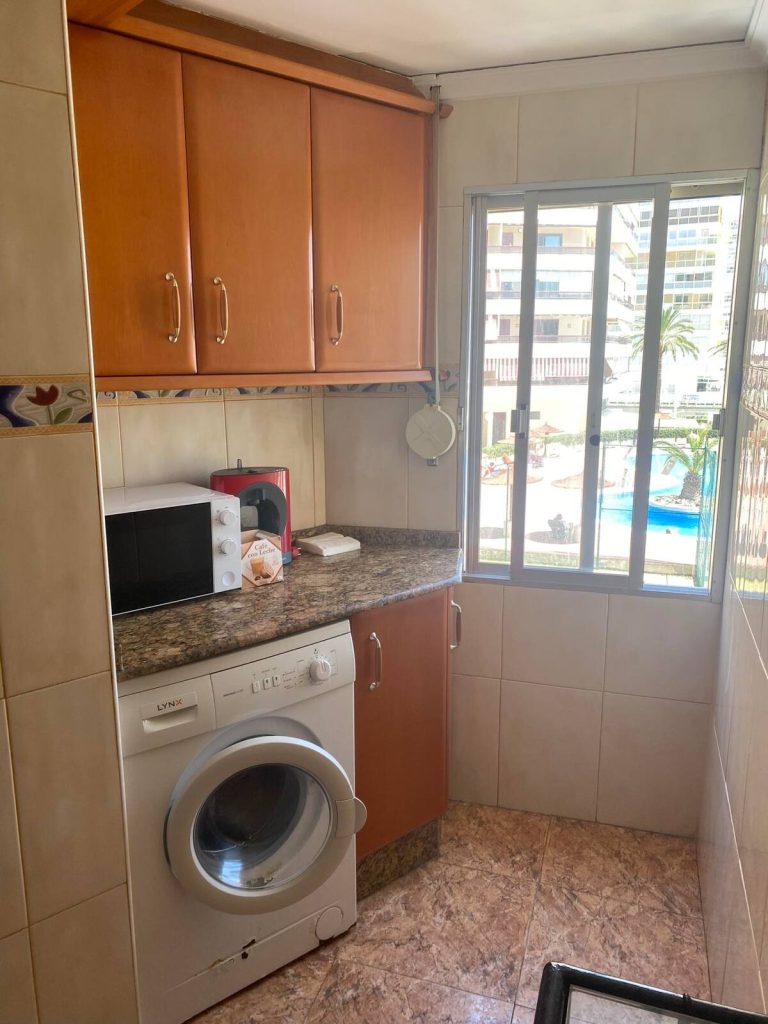 Kitchen for cooking and washing