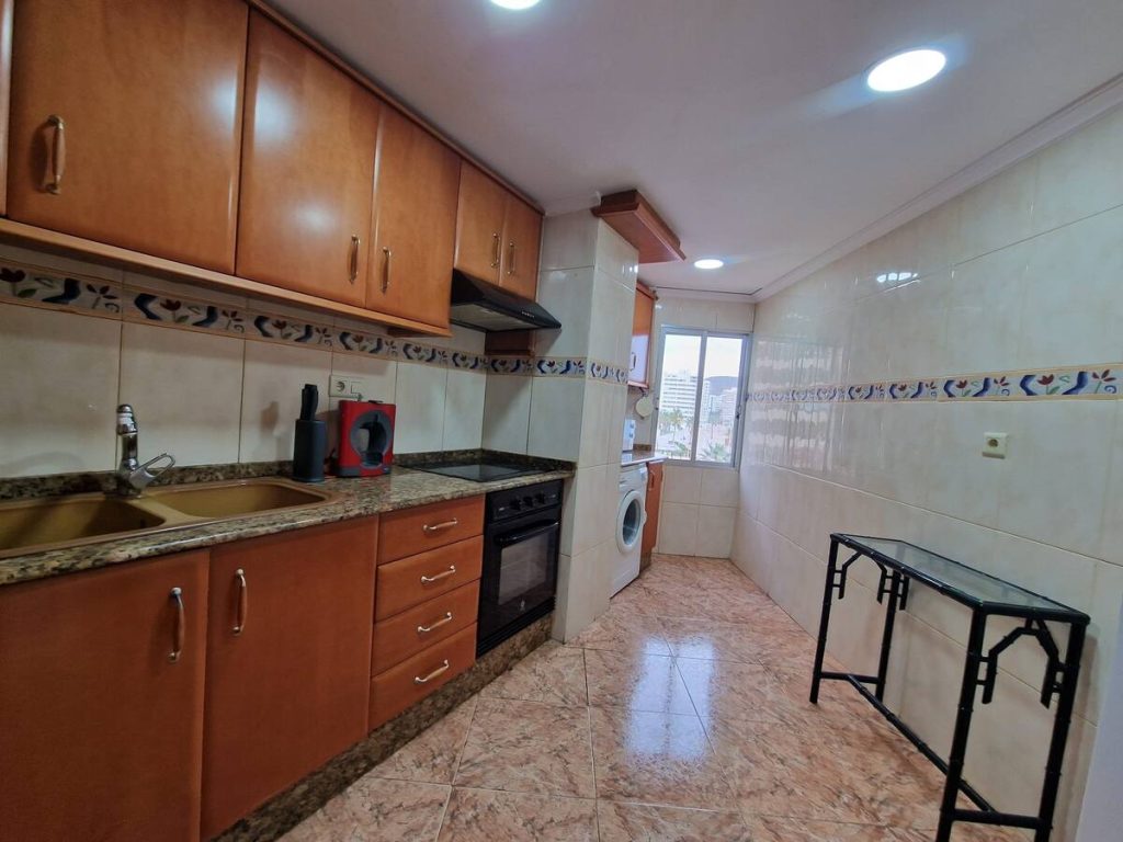 Kitchen for cooking and washing